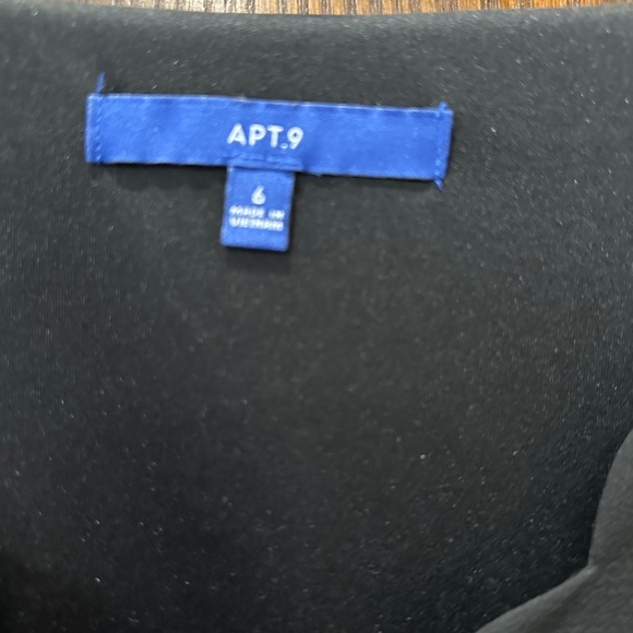 Apt. 9 black long sleeve dress - Picture 2 of 3